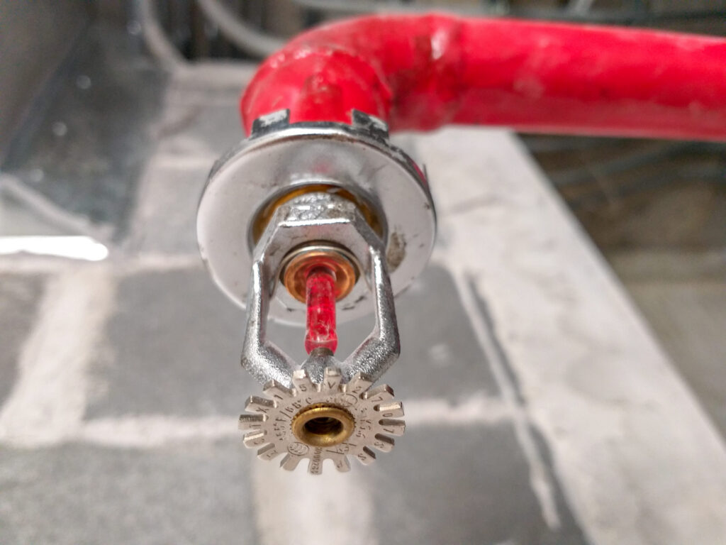 Fire extinguisher system In the building